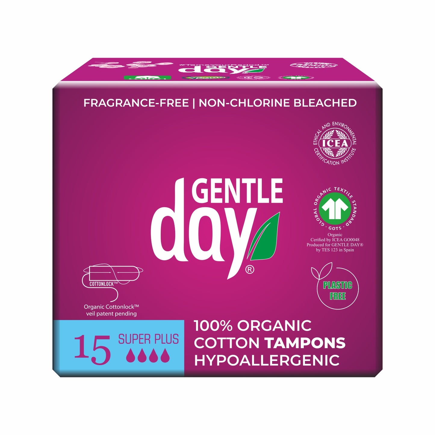 Organic Cotton Tampons SUPER PLUS