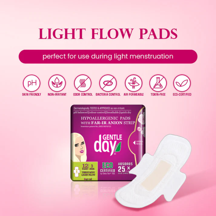 Organic TEENS Mini Light Flow Pads