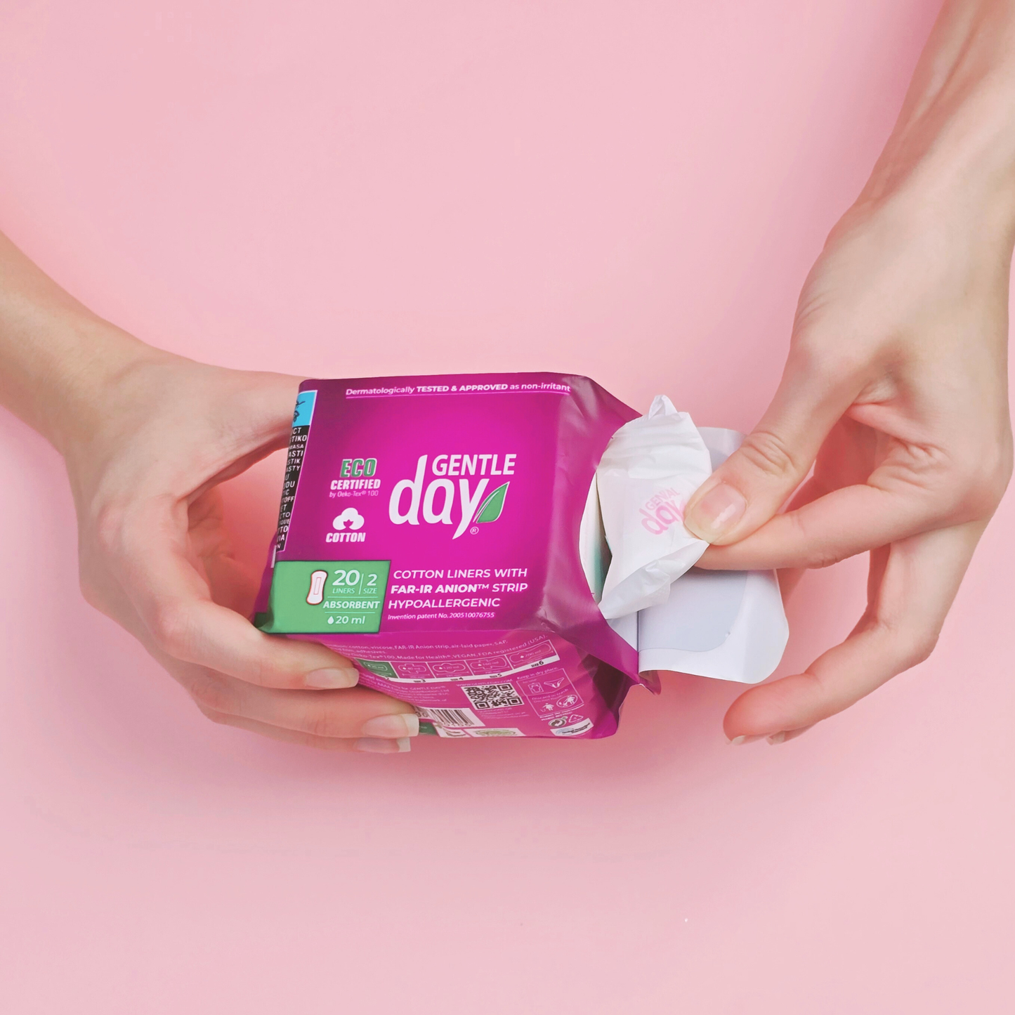 Gentle Day Organic Cotton Absorbent Panty Liners