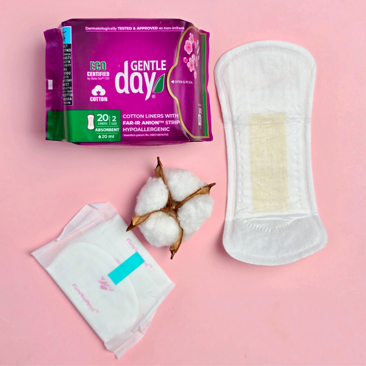 Gentle Day Organic Cotton Absorbent Panty Liners