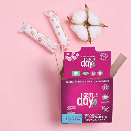 Gentle Day Organic Cotton Tampons – Super Plus