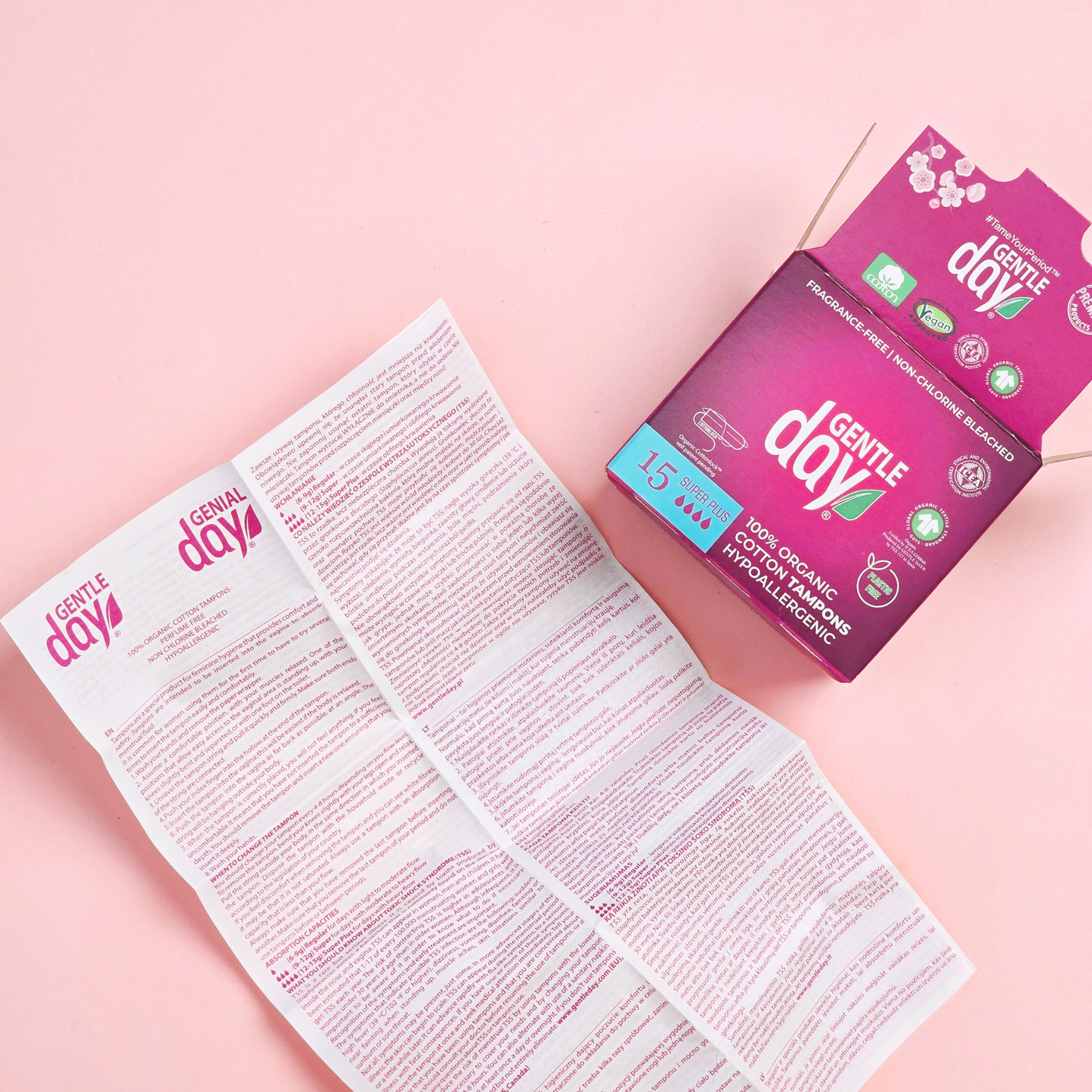 Gentle Day Organic Cotton Tampons – Super Plus