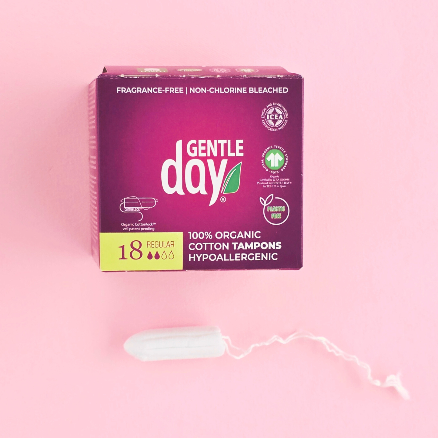 Gentle Day Organic Cotton Tampons – Regular