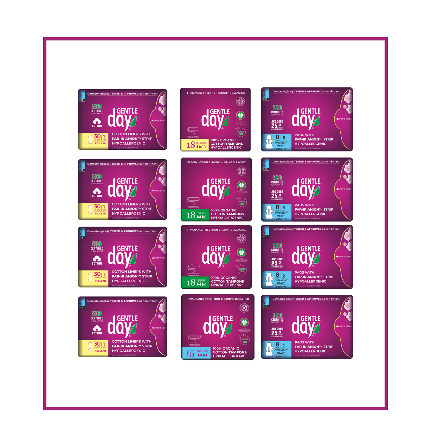 Tampon Comfort & Night Safety Kit – 12 Pack