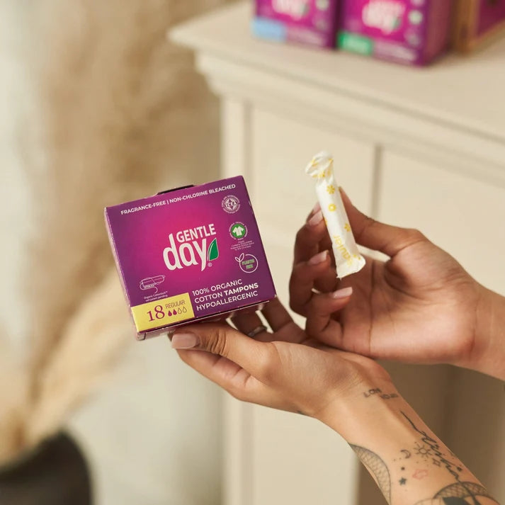 Gentle Day® Organic Cotton Regular Tampons