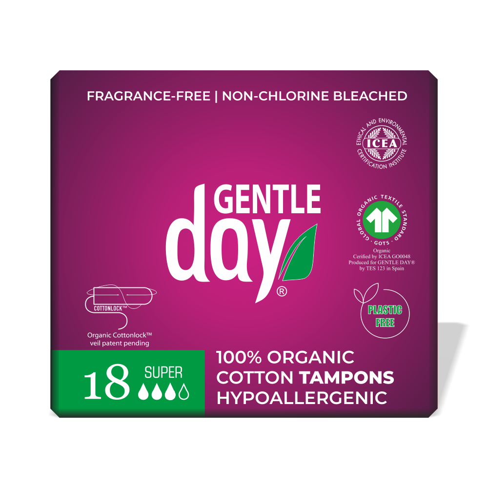 Gentle Day® Organic Cotton Super Tampons