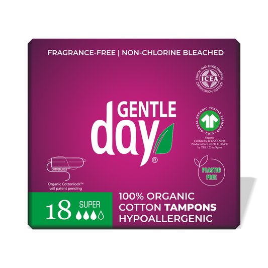 Gentle Day® Organic Cotton Super Tampons