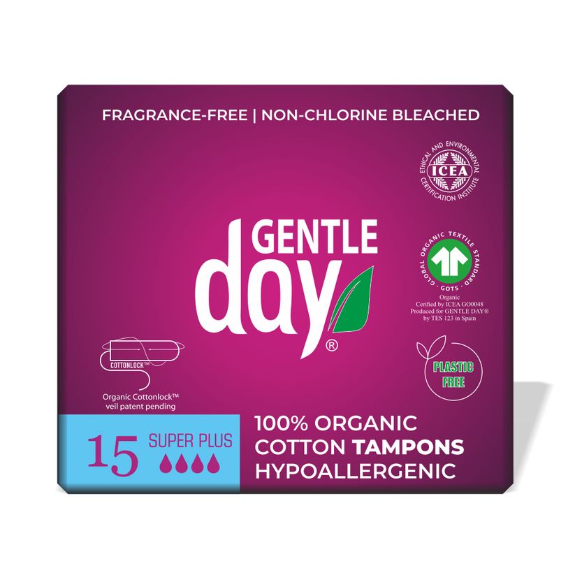 Organic Cotton Tampons SUPER PLUS Gentle Day in South Africa