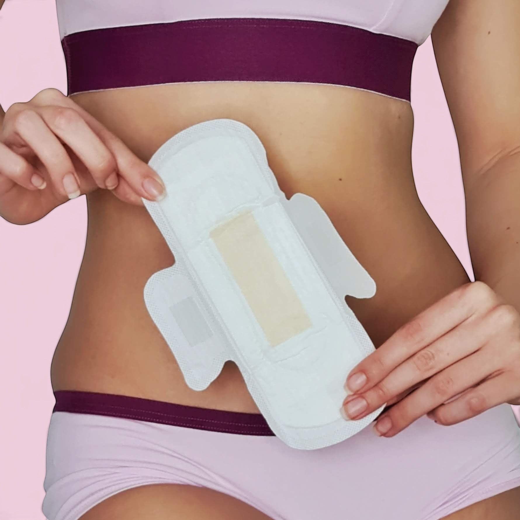 Gentle Day in South Africa Organic Light Flow Pad, white cotton, with wings, 200mm length, 40ml absorbency.