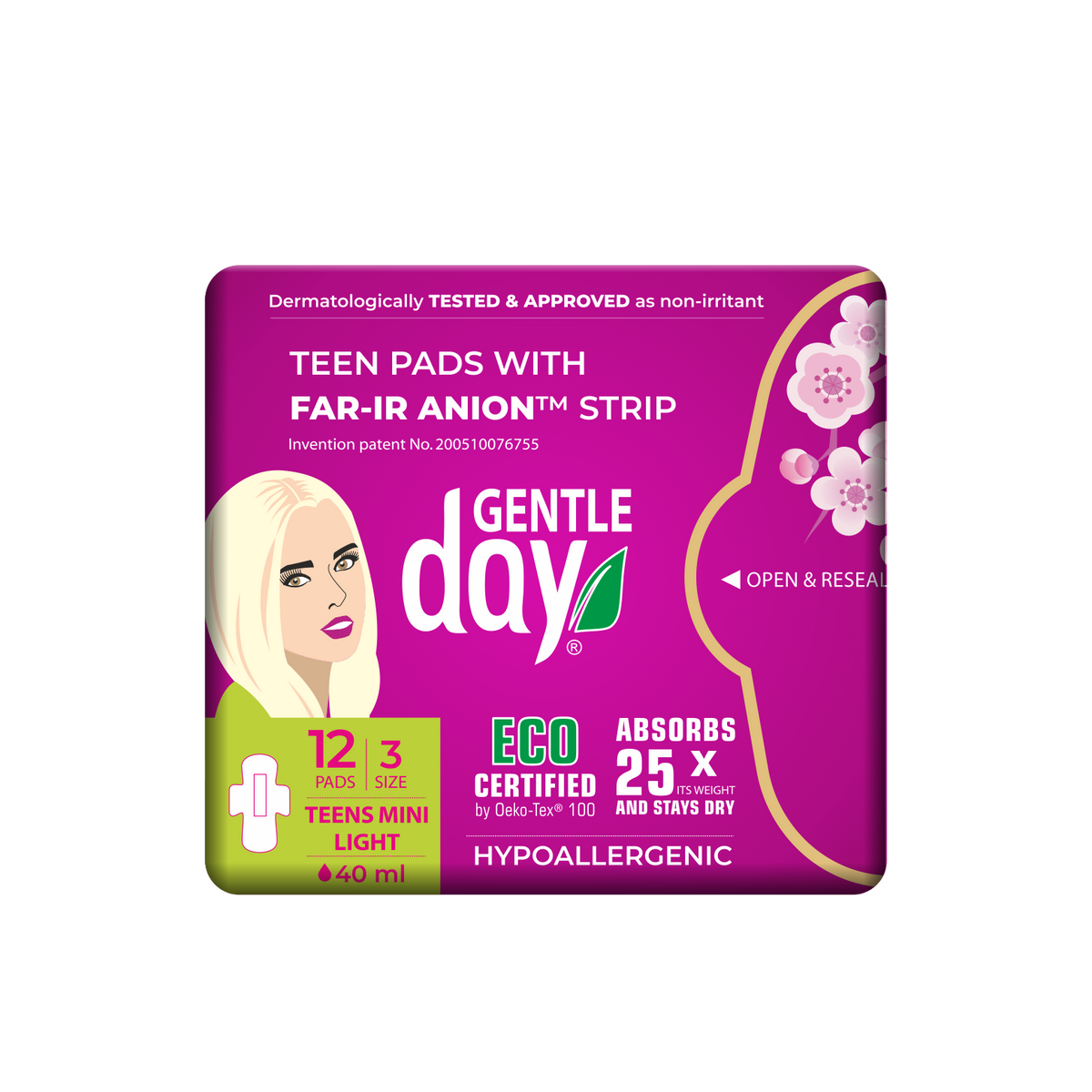 Gentle Day® Hypoallergenic Light Flow Pads