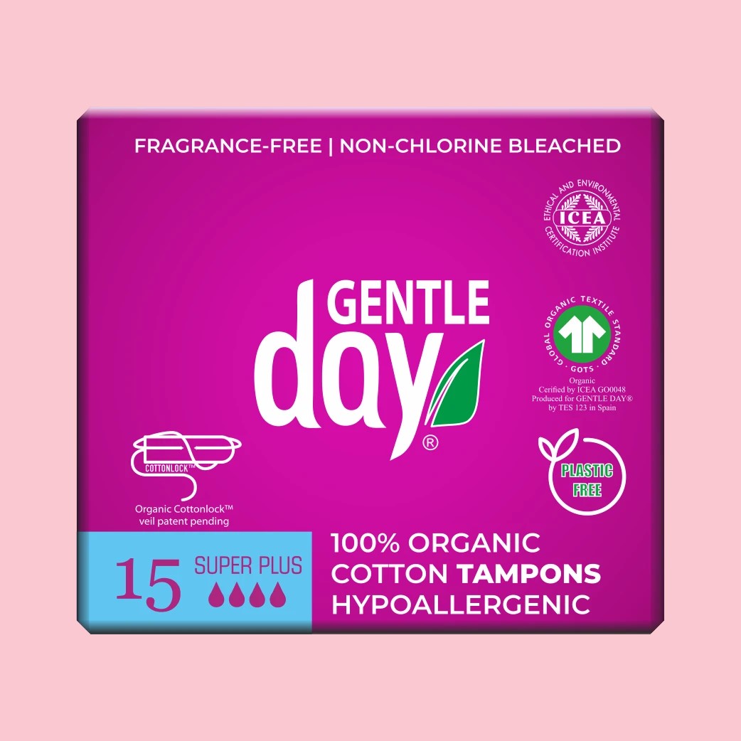 Gentle Day® Organic Cotton Super Plus Tampons