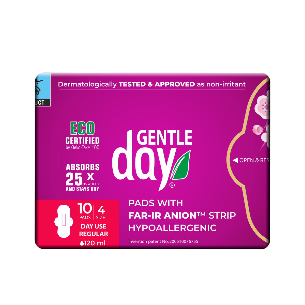 Gentle Day® Hypoallergenic Regular Flow Pads